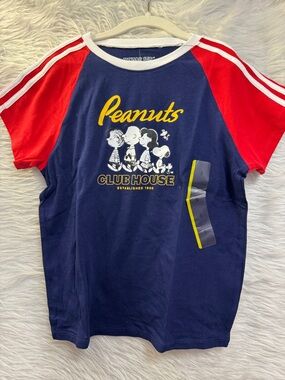 Peanuts Navy, Red & Yellow Clubhouse Kids Tee - Peanuts